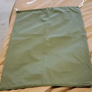 Army khaki green heavy cotton drawstring bag